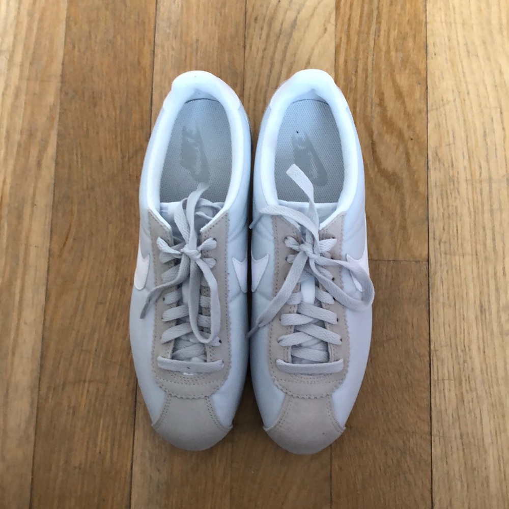 ‼️‼️BRAND NEW‼️‼️nike cortez white nylon sneakers